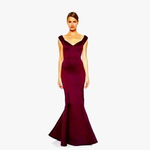 ZAC Zac Posen red ball gown